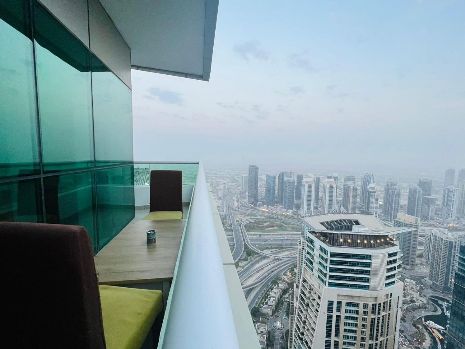 High Floor With City Skyline & Burj Khalifa View 3 Bedroom Unit Marina Dubai Exteriör bild