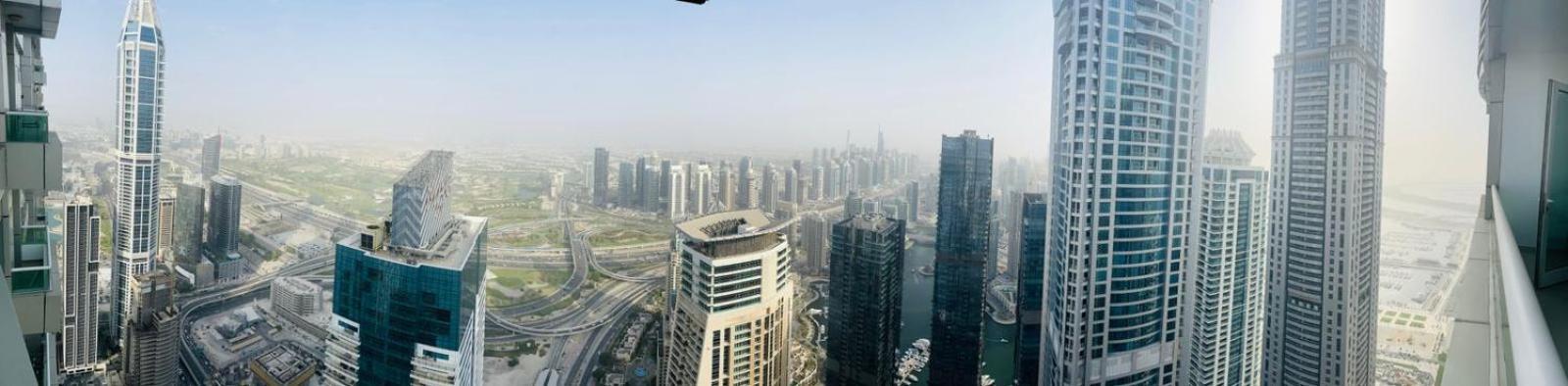 High Floor With City Skyline & Burj Khalifa View 3 Bedroom Unit Marina Dubai Exteriör bild