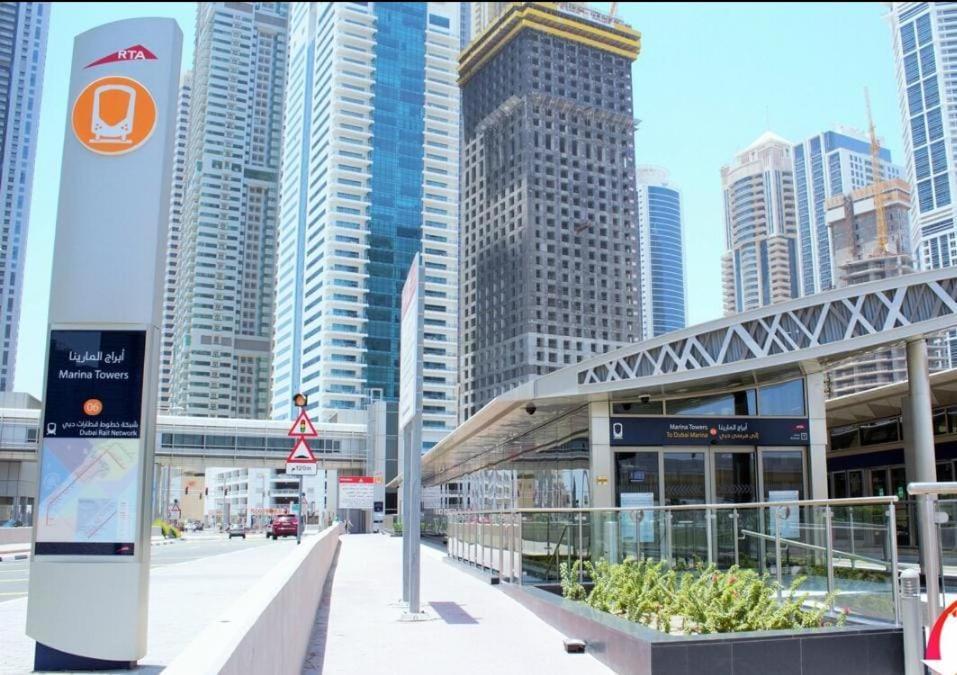 High Floor With City Skyline & Burj Khalifa View 3 Bedroom Unit Marina Dubai Exteriör bild