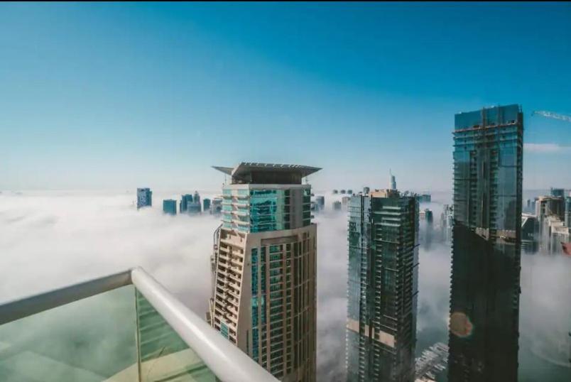 High Floor With City Skyline & Burj Khalifa View 3 Bedroom Unit Marina Dubai Exteriör bild