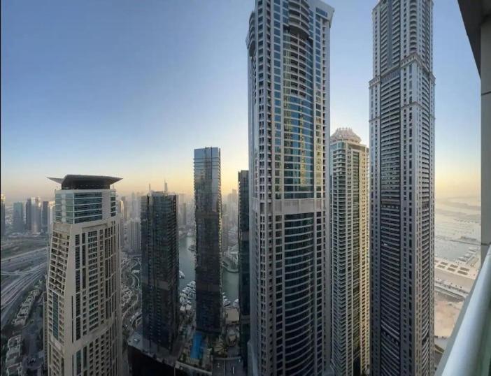 High Floor With City Skyline & Burj Khalifa View 3 Bedroom Unit Marina Dubai Exteriör bild